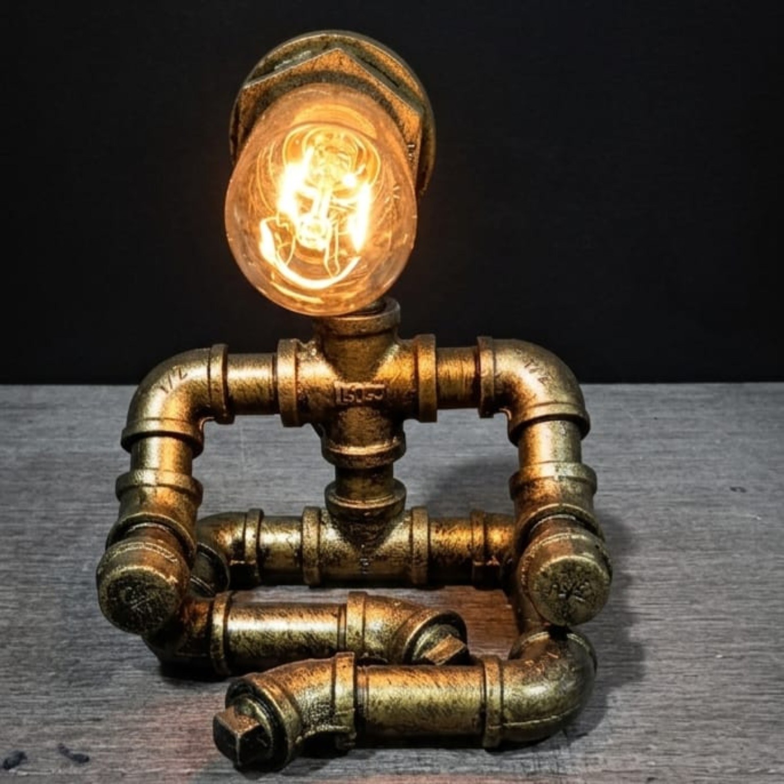 Yoga Seated Pipe Lamp